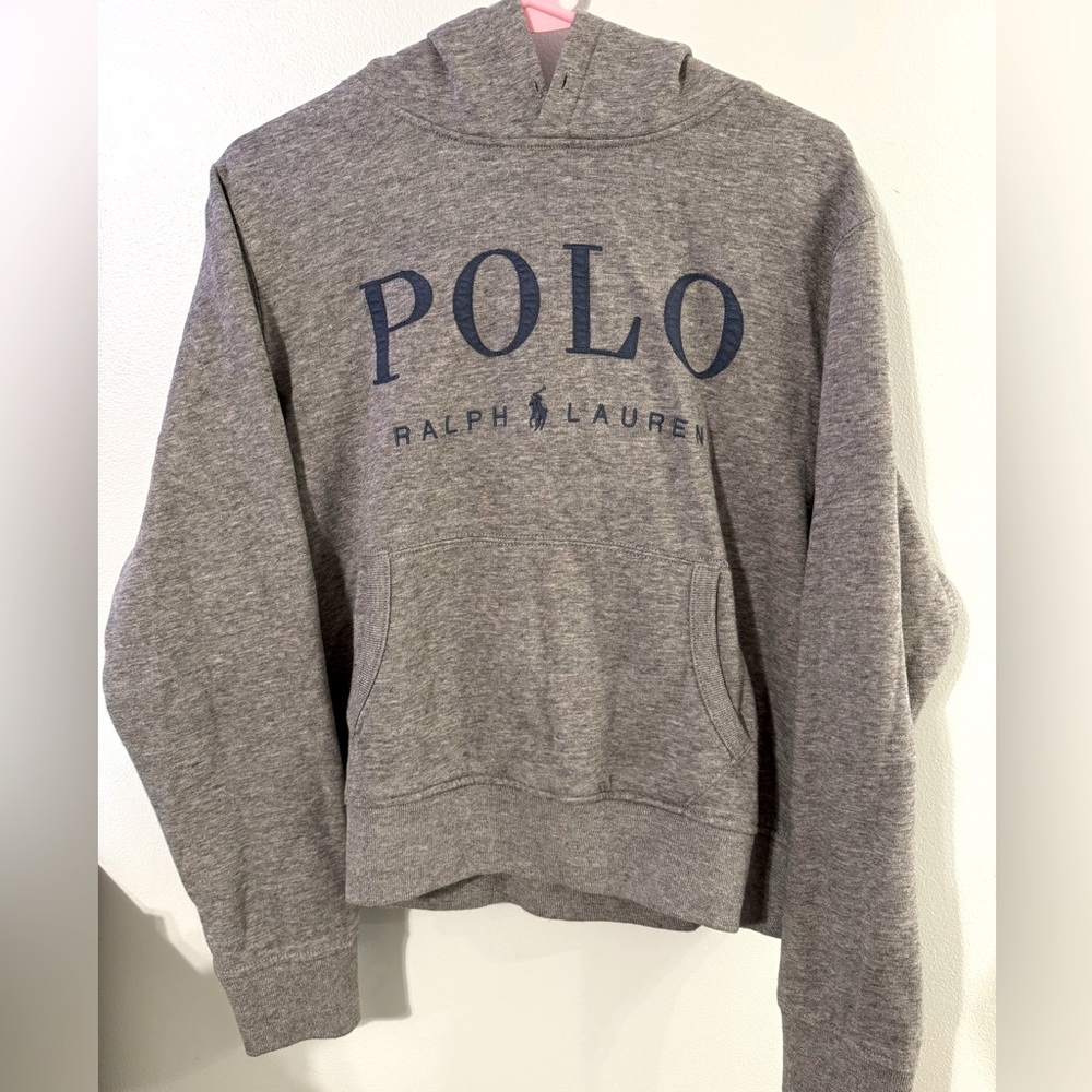 Polo by Ralph Lauren Women's Gray Logo Hoodie